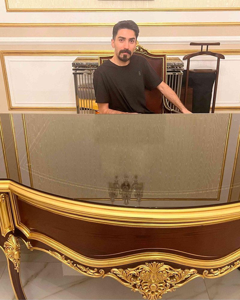 Working at a desk